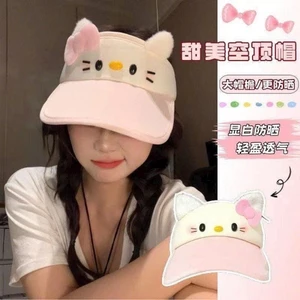 Mũ lưỡi trai tai mèo Mixky dễ thương style Hello Kitty, nón chống nắng form rộng unisex