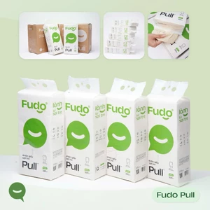 Khăn Giấy FUDO BAMBOO Rút Treo Tường 4 Lớp 320 Tờ, Khăn Giấy 100% Bột Tre Tự Nhiên, Thân Thiện Với Môi Trường,TissuePull