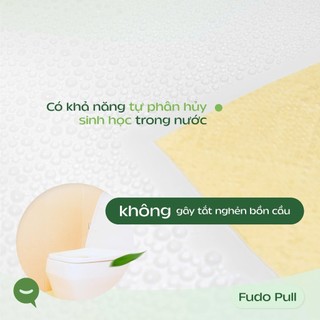 Khăn Giấy FUDO BAMBOO Rút Treo Tường 4 Lớp 320 Tờ, Khăn Giấy 100% Bột Tre Tự Nhiên, Thân Thiện Với Môi Trường,TissuePull
