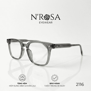 Gọng Kính N’ROSA 2116 – Form Square-Round Thời Thượng, Nhựa Acetate Cao Cấp, Vẻ Đẹp Tri Thức & Hiện Đại