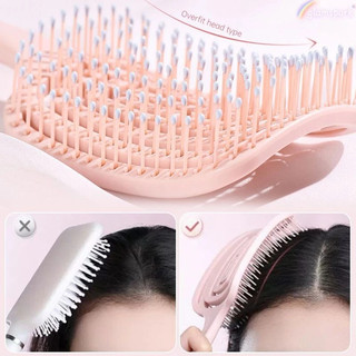 Lược chải tóc massage da đầu thông hơi vuông tạo kiểu tóc phồng êm ái thoáng khí dễ dùng