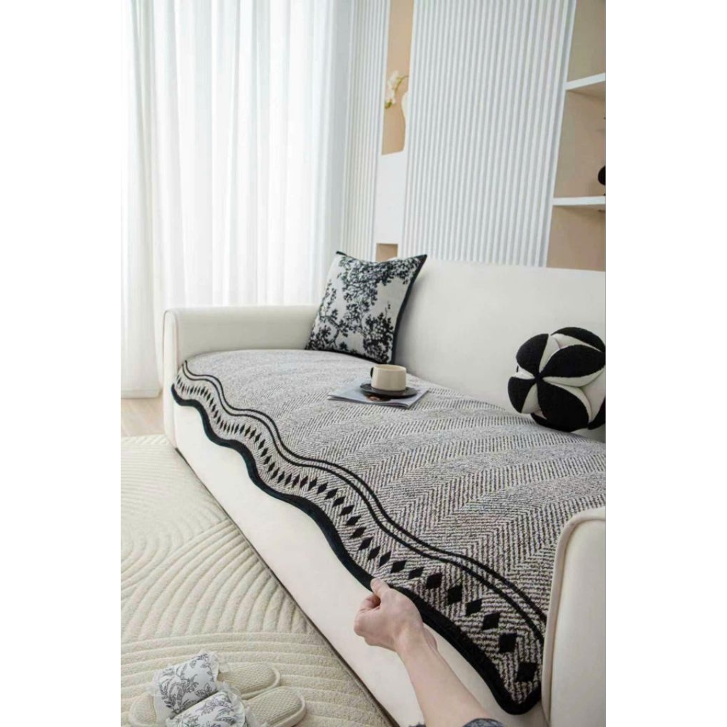 khăn thảm trải sofa phong cách Bắc Âu