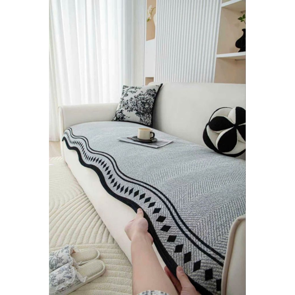 khăn thảm trải sofa phong cách Bắc Âu