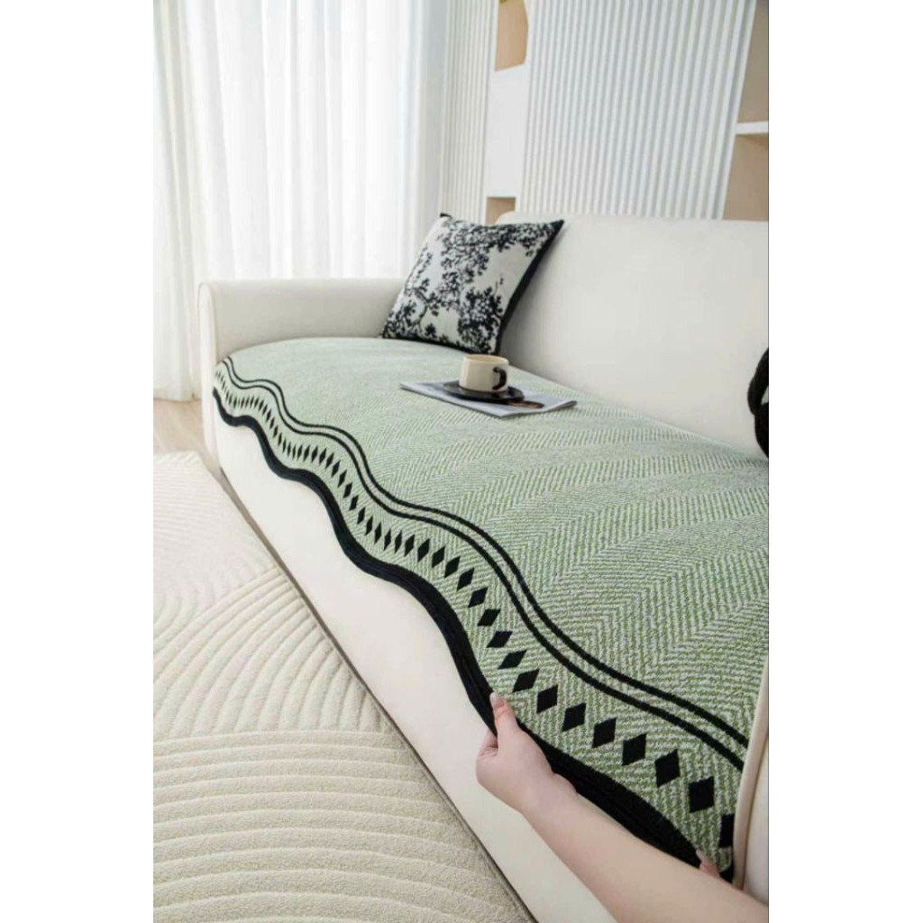 khăn thảm trải sofa phong cách Bắc Âu