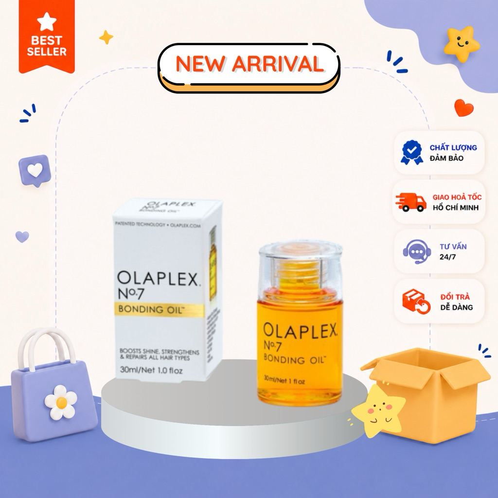 [HỎA TỐC HCM] Dầu dưỡng tóc bóng mượt Olaplex No.7 Bonding Oil 7,5ml, 30ml, 60ml