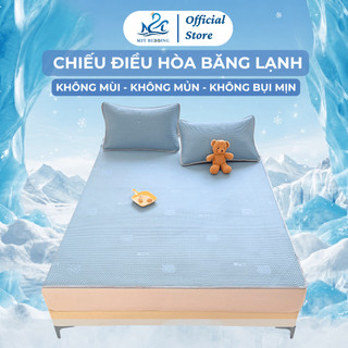 Chiếu điều hòa băng lạnh M2T BEDDING màu săc trơn đủ kích thước - kèm 2 vỏ gối