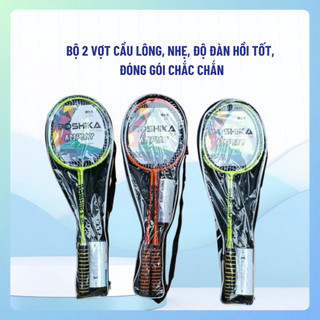 Bộ 2 chiếc vợt cầu lông, kèm 3 quả cầu tập đánh cho học sinh (hàng tốt)