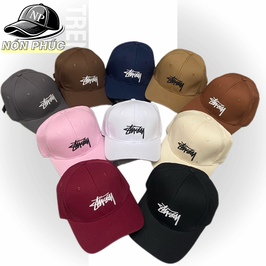 MŨ KẾT THÊU STUSSY THỜI TRANG BASIC DỄ PHỐI ĐỒ