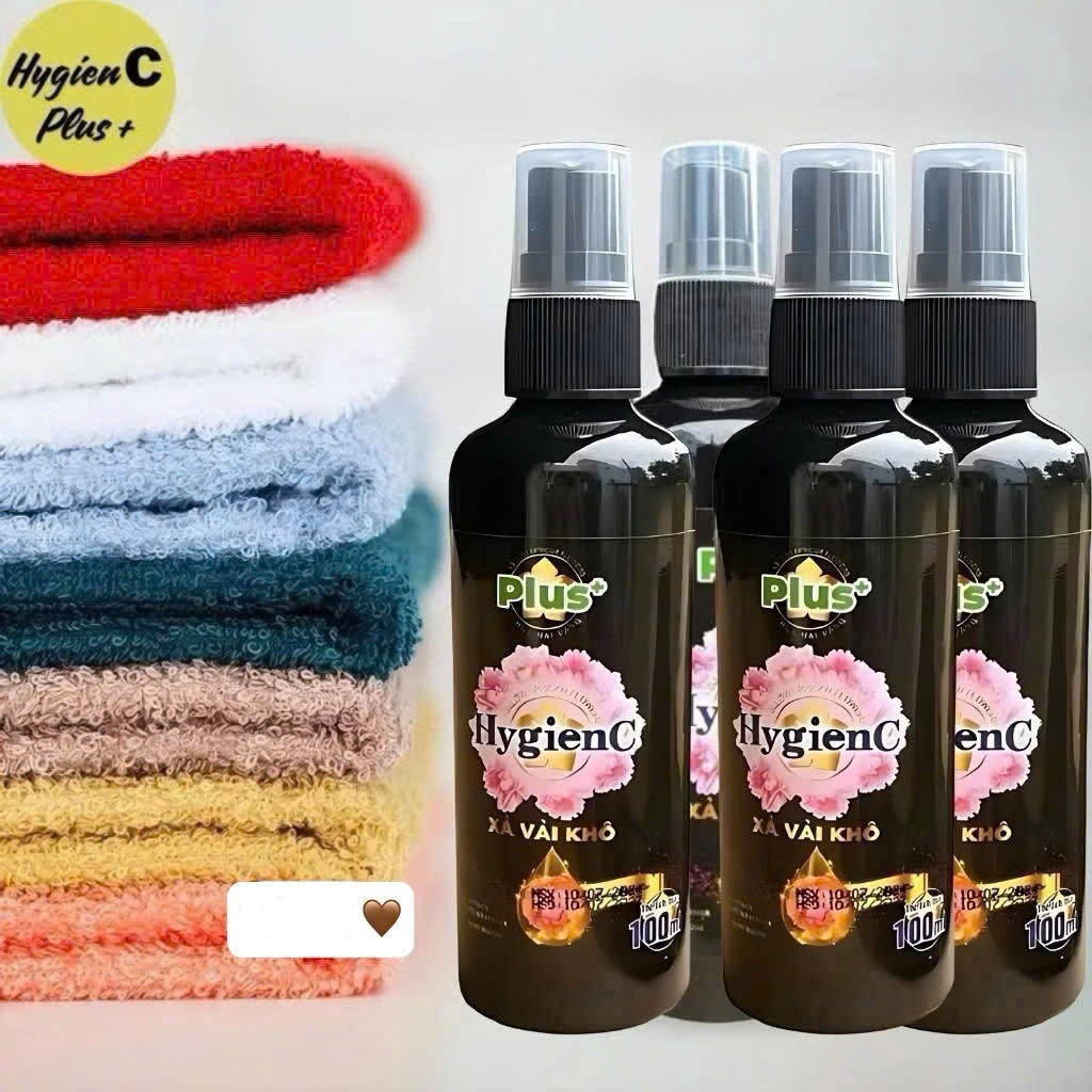 Bình Xịt Thơm Quần Áo HygienC Plus – Không Ố, Lưu Hương Lâu