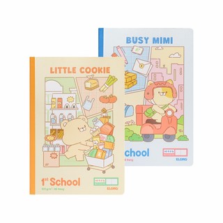 KLONG - Tập Học Sinh, Vở 4 Ô Ly May Dán Gáy 1st School Comic World B5¯ 48 / 80 trang 120/92; MS: 070 - 071 ♥♥