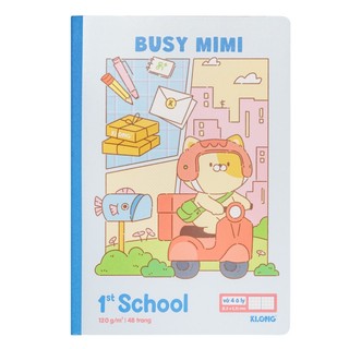 KLONG - Tập Học Sinh, Vở 4 Ô Ly May Dán Gáy 1st School Comic World B5¯ 48 / 80 trang 120/92; MS: 070 - 071 ♥♥