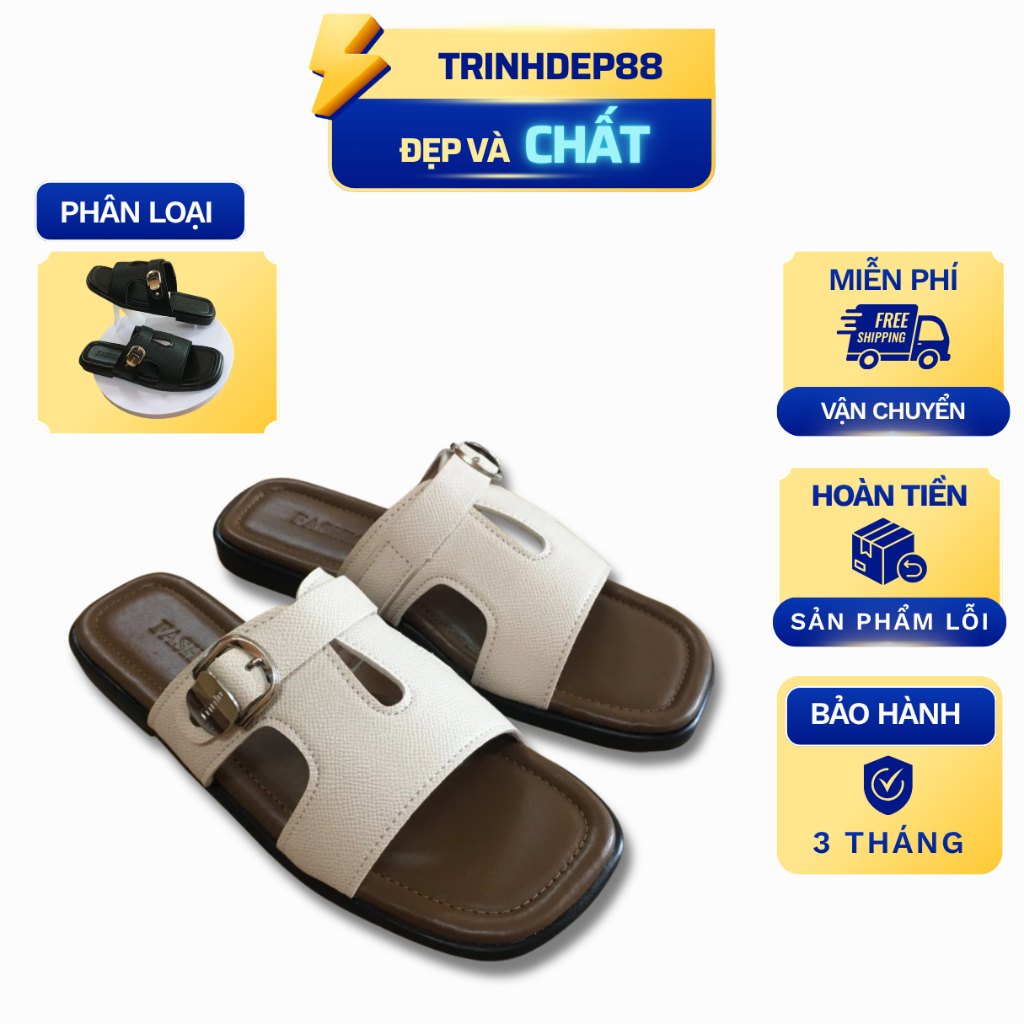 [ BẢN ĐẸP ] Dép Nữ Giọt Lệ Phối Khuy Mẫu Mới Sang Chảnh Dễ Phối Đồ Size 55 - 40