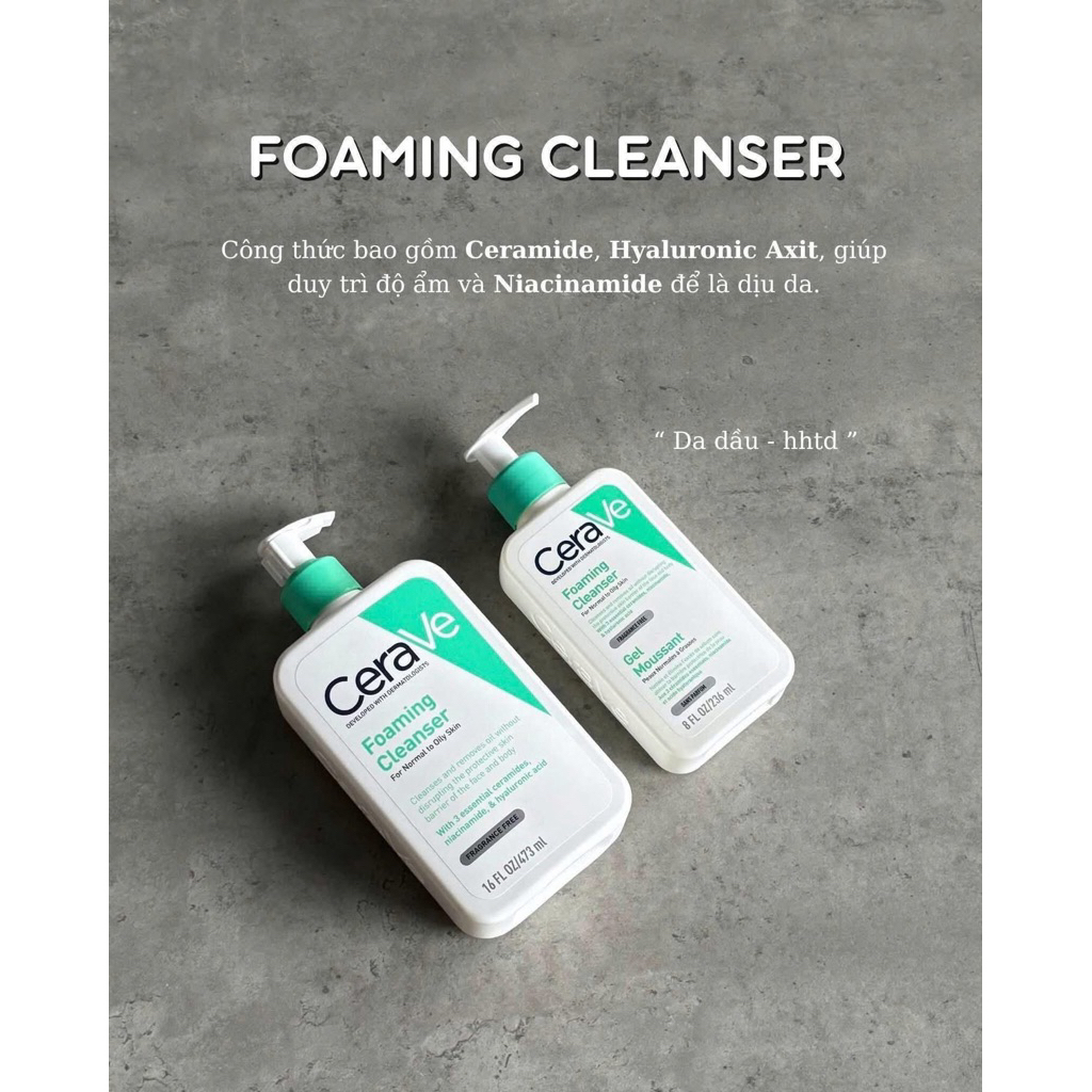 Sữa rửa mặt da dầu - da nhạy cảm - hỗn hợp 236ML