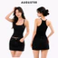 Áo Ba Lỗ Nữ Có Mút Freesize Form Ôm Basic Co Giãn - Augustee