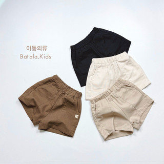 Quần đùi cho bé Batala Kids quần short bé trai bé gái vải Linen Hàn Quốc mềm mát an toàn cho bé từ 10-22kg