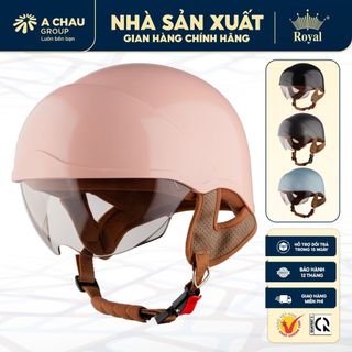 Mũ Bảo Hiểm Nửa Đầu Royal M38k Kính Âm Tại Nhà Sản Xuất, Size L XL Cho Nam Nữ Đi Xe Máy, Bh 12T