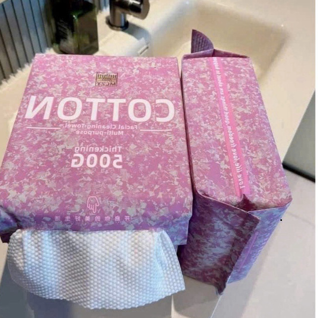 Khăn Giấy Khô Đa Năng Rút Đáy Chất Liệu Cotton Mềm Min, An Toàn Sử Dung Cho Cả Gia ĐÌnh 10 ntt95