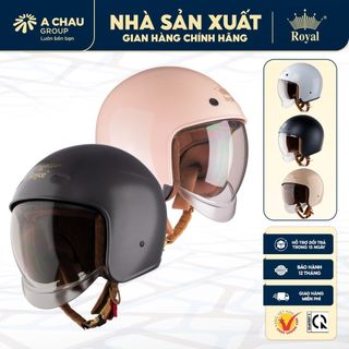 Mũ bảo hiểm 3/4 Royal M139 & Royce XH26 Kính Âm Đạt Chuẩn Đi Xe Máy - Size M L XL XXL - BH 12T