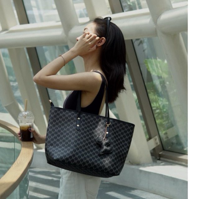 [Tặng Kèm Charm] Túi Tote Da Đi Học Đi Làm | Đựng Vừa Laptop | LEBOW