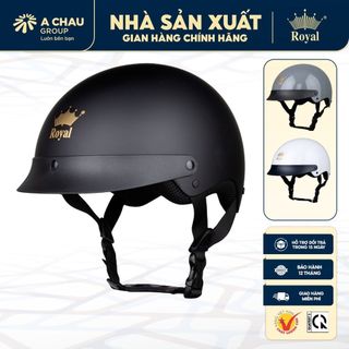 Mũ bảo hiểm xe máy nửa đầu Royal M162 lưỡi trai dành cho nam nữ đi xe máy chính hãng
