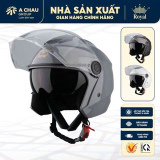 Mũ bảo hiểm 3/4 Royce Xh01 có 2 lớp kính dành cho nam và nữ đi xe máy, bảo hành 12 tháng chính hãng