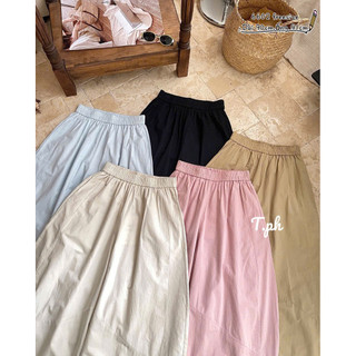 Quần baggy thô ống cong cạp chun form rộng #6602