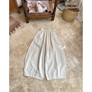 Quần baggy thô ống cong cạp chun form rộng #6602