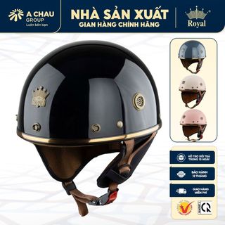 Mũ bảo hiểm nửa đầu Royal M379 có đệm cổ da cao cấp, tháo rời linh hoạt kèm lưỡi trai đen che nắng