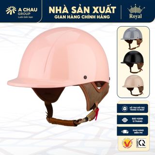 Mũ bảo hiểm xe máy 1/2 Royal M88 lưỡi trai thời trang 2 size M L cho nam nữ chính hãng, BH 12T
