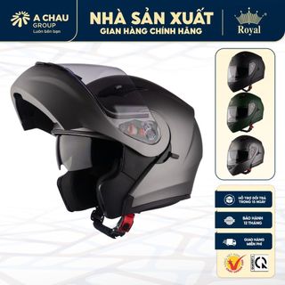 Mũ bảo hiểm xe máy fullface Royal M179 lật hàm 2 kính chính hãng nam nữ đi xe máy, đi phượt tại NSX