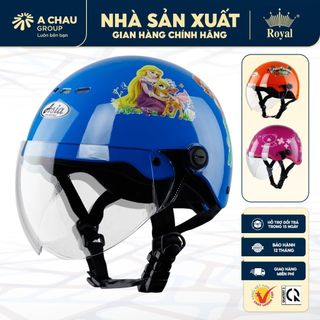 Mũ Bảo Hiểm Trẻ Em Asia Helmetac MT103 Nửa Đầu Có Kính | Vỏ ABS EPS | BH 12 Tháng