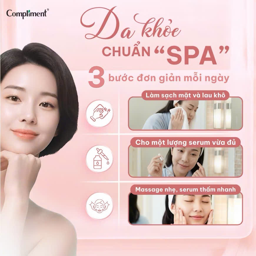 Serum Compliment Anti-wrinkle Niacinamide, VitaminC & Tranexamic Acid Kiềm Dầu, Sáng Da Đều Màu 27ml | BigBuy360 - bigbuy360.vn
