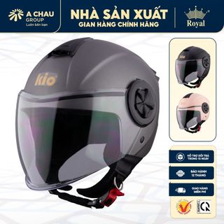 Mũ Bảo Hiểm 3/4 KIO Kn06k Kính Che Full Mặt, Đạt Chuẩn Xe Máy, Size M L XL Phù Hợp Nam Nữ, Bh 12T