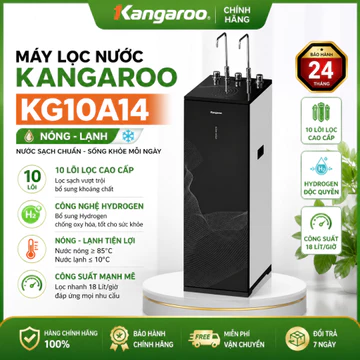 [Có VAT] Máy Lọc Nước Kangaroo KG10A14 Nóng Lạnh – 10 Lõi Lọc RO Hydrogen – Uống Trực Tiếp Chính Hãng