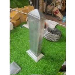 Chụp Đầu Sắt Hộp nhọn Chữ Nhật được thiết kế chắc chắn, kiểu dáng hiện đại với phần đỉnh dập nổi hình kim tự tháp