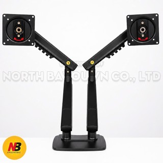 [Mẫu Mới 2026] Giá Treo 2 Màn Hình NB A5C Khép Thép Chịu Lực Cho Máy Tính 17-32 Inch Xoay 360 Độ