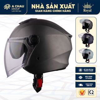 Mũ bảo hiểm 3/4 Royce Xh01 có 2 lớp kính dành cho nam và nữ đi xe máy, bảo hành 12 tháng chính hãng