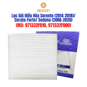 Lọc Gió Điều Hòa Sorento (2014-2018)/ Cerato-Forte/ Sedona (2006-2020) (Mã: 971332F010, 971332F000)