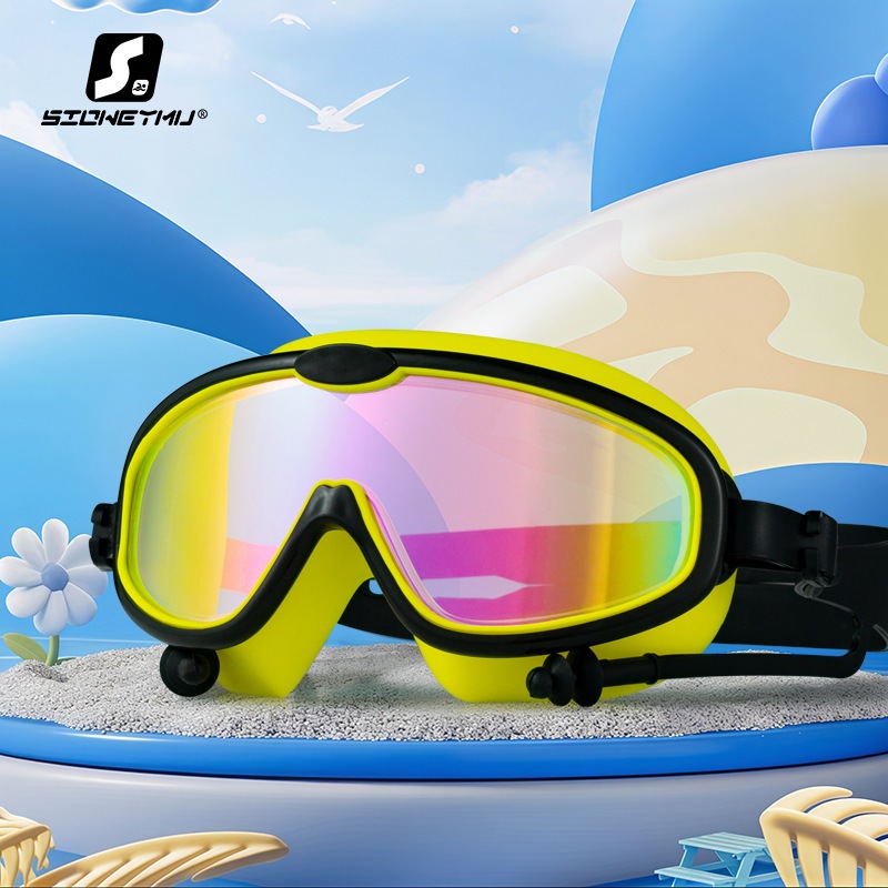 Kính Bơi Trẻ Em SNOW SWIM SG230 Góc Nhìn Siêu Rộng 180° | Tích Hợp Bịt Tai Chống Nước | Chống UV | Cho Bé 3-12 Tuổi