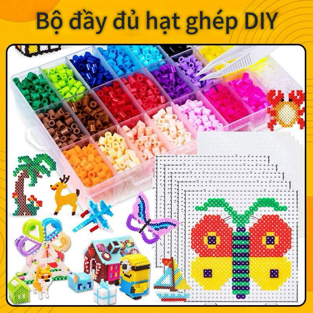 【2.66mm】Hạt ghép DIY màu rực rỡ bộ đầy đủ phụ kiện cao cấp nhiều mẫu cách chơi