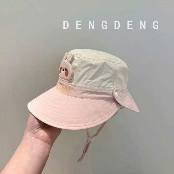 Mũ nón rộng vành cho bé, có thể tháo rời dễ dàng, phù hợp che nắng mùa hè, mũ dễ thương cho bé trai và bé gái