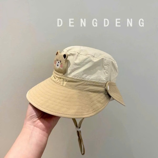 Mũ nón rộng vành cho bé, có thể tháo rời dễ dàng, phù hợp che nắng mùa hè, mũ dễ thương cho bé trai và bé gái