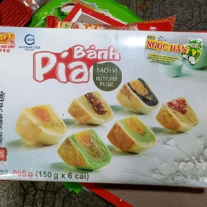 Bánh Pia Bách Vị Tân Huê Viên 900g (150g x 6 Cái )- Bánh Pia Nhiều Vị Ngọt Ngào & Thơm Ngon - đặc sản Sóc Trăng