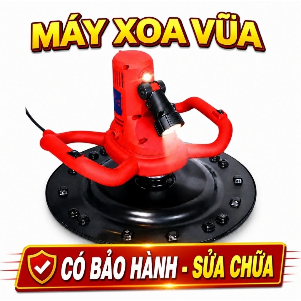Máy Xoa Vữa Chát Tường Cầm Tay Công Suất Lớn – Làm Nhanh, Mịn Đẹp, Đỡ Mỏi Tay Cho Thợ Xây