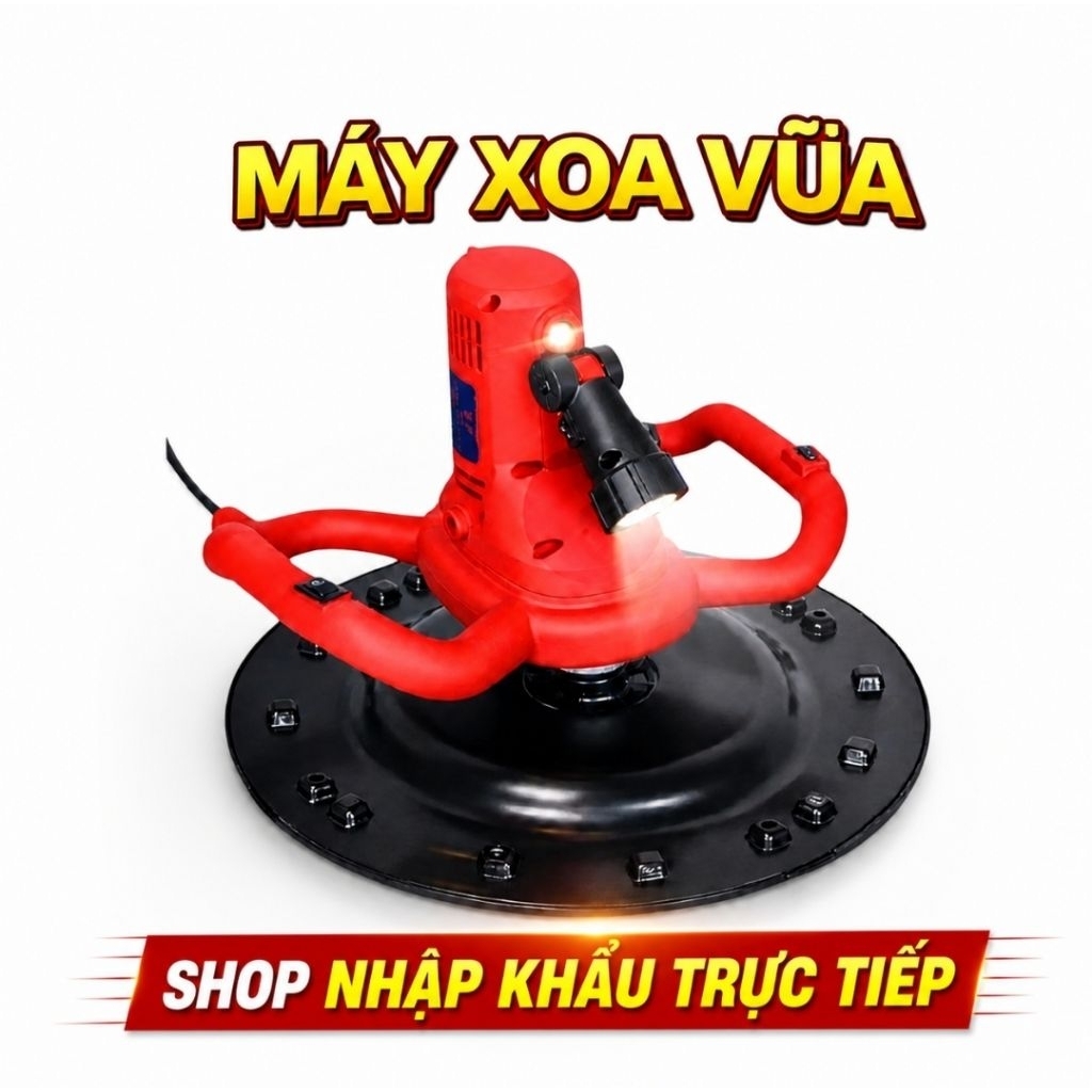 Máy Xoa Vữa Chát Tường Cầm Tay Công Suất Lớn – Làm Nhanh, Mịn Đẹp, Đỡ Mỏi Tay Cho Thợ Xây