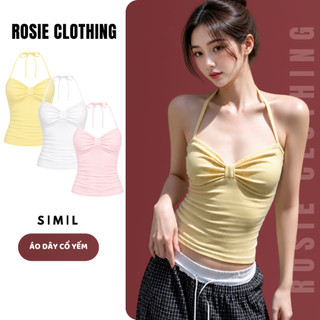 Áo 2 dây Nữ Ống Cổ Yếm Ôm Body Chất Vải Thun Cotton WAD010