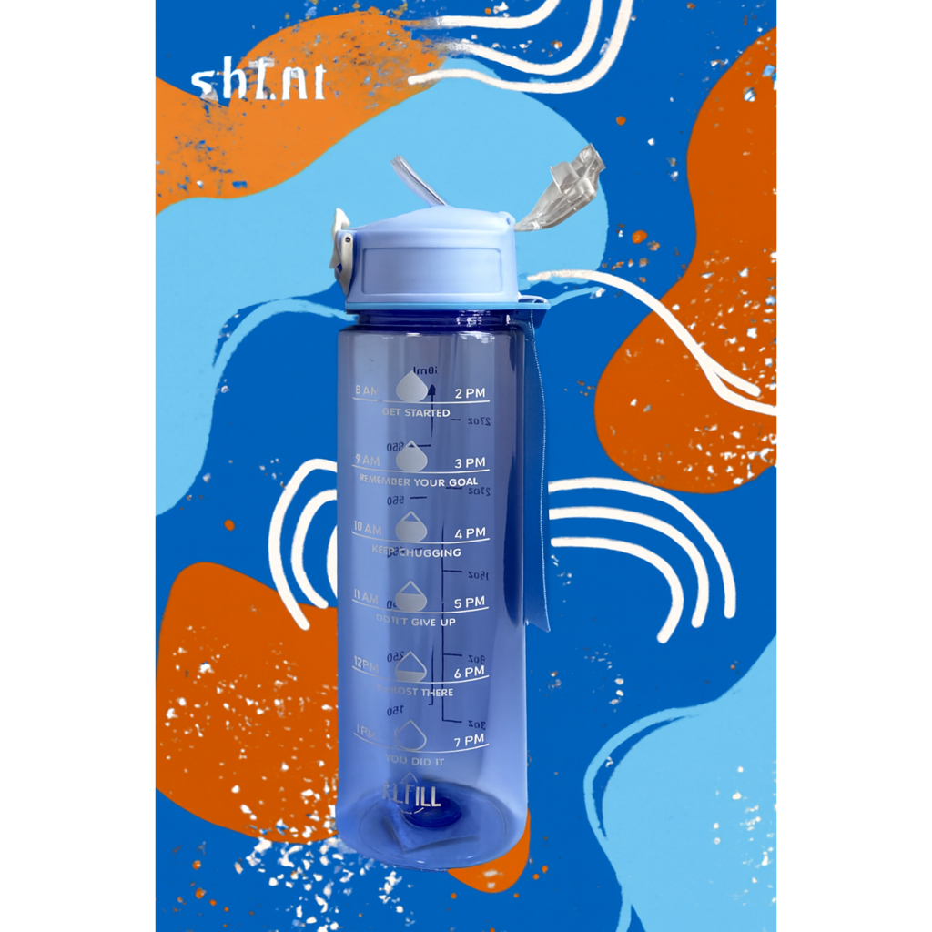 [KM] Bình nước thể thao 750ml tiện lợi có dây cầm, đi học đi làm đi chơi