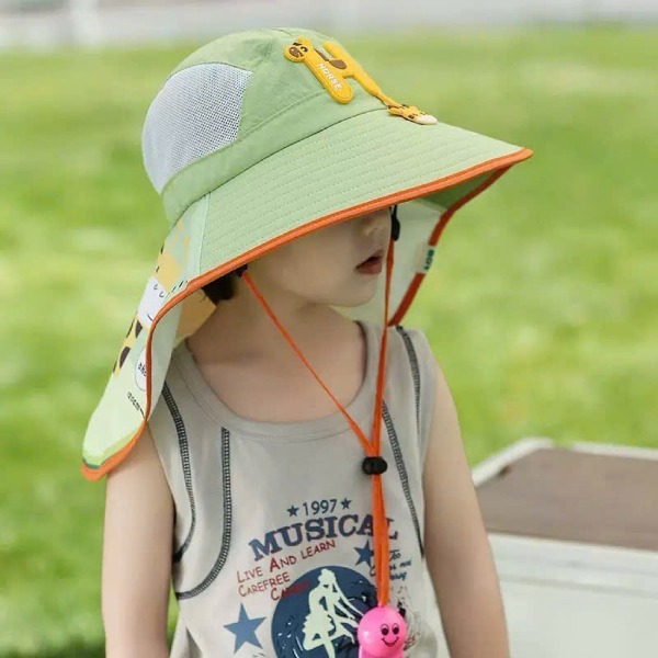 Mũ rộng vành chống nắng cho bé trai, bé gái hoạ tiết dễ thương, mỏng nhẹ chống tia cực tím tốt