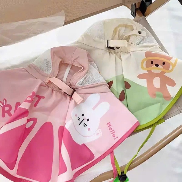 Mũ rộng vành chống nắng cho bé trai, bé gái hoạ tiết dễ thương, mỏng nhẹ chống tia cực tím tốt