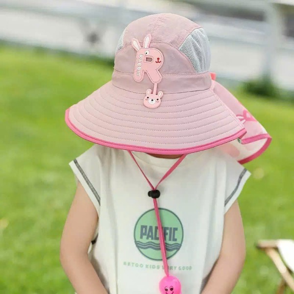 Mũ rộng vành chống nắng cho bé trai, bé gái hoạ tiết dễ thương, mỏng nhẹ chống tia cực tím tốt